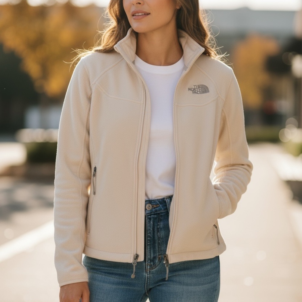 North Face White Windwall Jacket